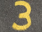 number, advertisement, yellow, colour, asphalt, road, digit, numbering, three, three, three, three, three, three